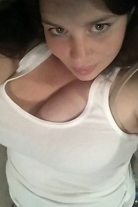 sensual chick sensually caressing her curves